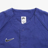 Nike SB x MLB Baseball Jersey in Deep Royal Blue and White thumbnail
