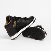 Nike SB x Pawnshop Dunk High OG Shoes in Black and Black and Metallic Gold thumbnail