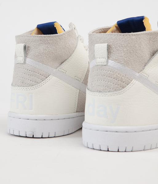 Nike SB x Soulland Dunk High Pro Shoes - Sail / Game Royal - White | Flatspot