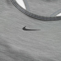 Nike Womens Dri-FIT Medium Support 1 Piece Pad Sports Bra in Smoke Grey and Heather / Black thumbnail