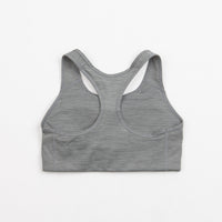 Nike Womens Dri-FIT Medium Support 1 Piece Pad Sports Bra in Smoke Grey and Heather / Black thumbnail