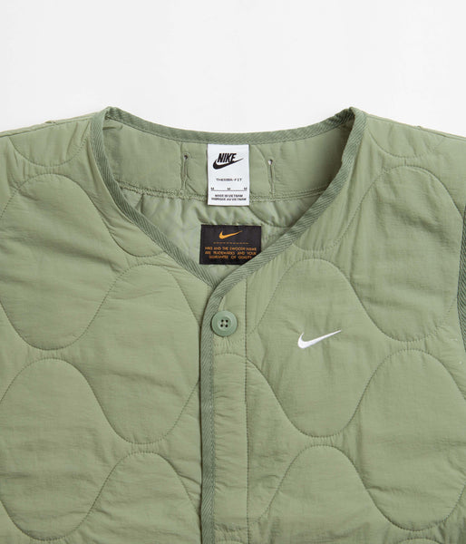 Nike Woven Insulated Military Vest - Oil Green / White | flatspot