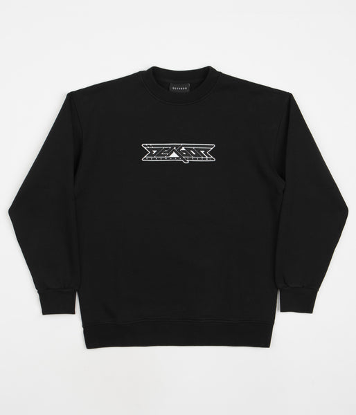 Octagon Dash Crewneck Sweatshirt - Black | Flatspot