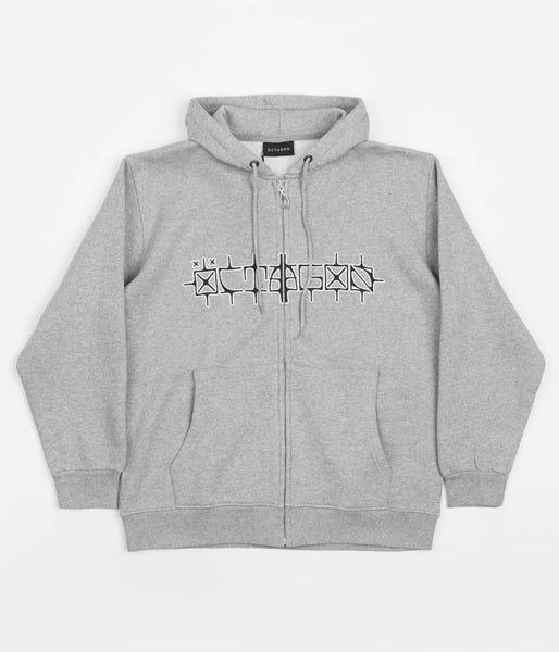 Octagon Surudoi Zip Hoodie - Heather Grey | Flatspot