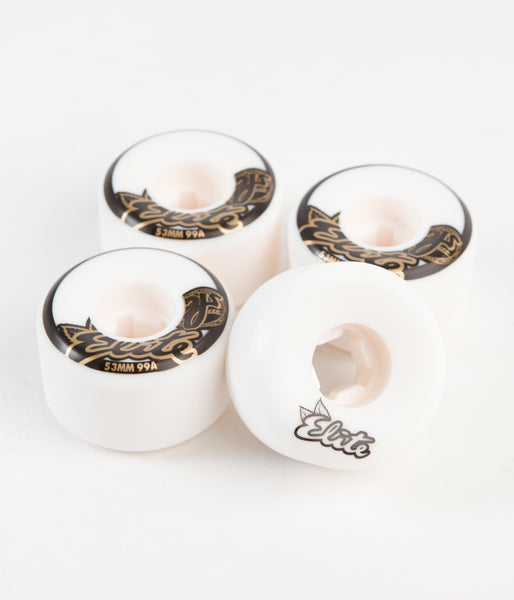 OJ Elite Hardline 99a Wheels White 53mm Flatspot