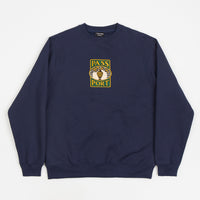 Pass Port Vase Crewneck Sweatshirt - Navy thumbnail