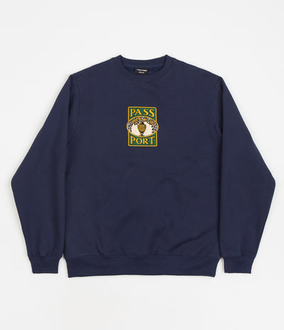 Pass Port Vase Crewneck Sweatshirt - Navy