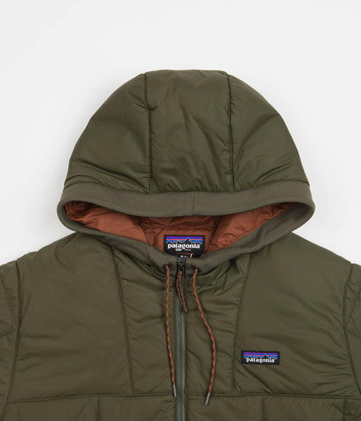 Patagonia Box Quilted Hooded Jacket Basin Green Flatspot