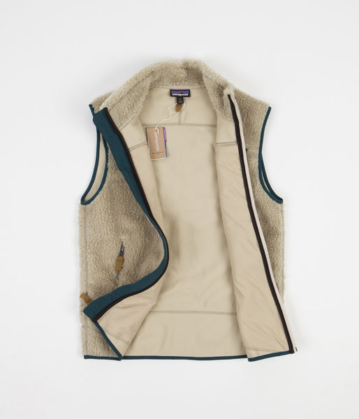 Patagonia Classic Retro X Vest Pelican Dark Borealis Green Flatspot