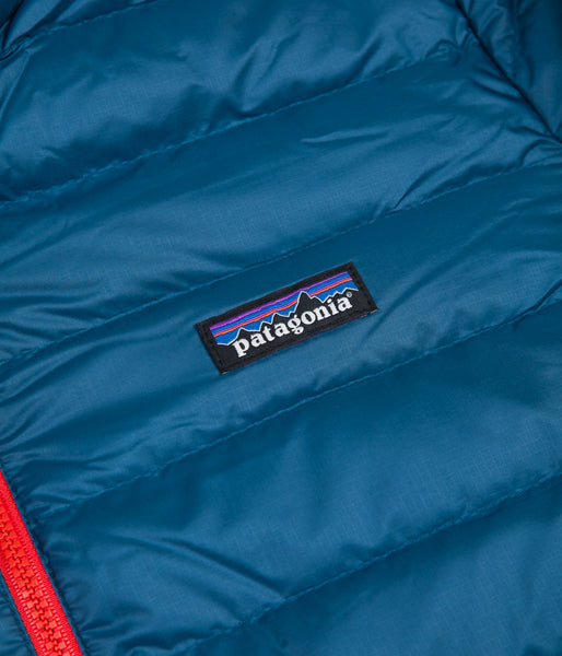 Patagonia men's down sweater jacket big sur blue shop