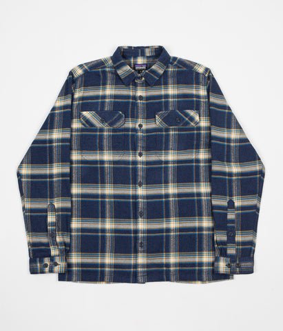 Patagonia fjord flannel navy hotsell