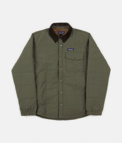 Patagonia Isthmus Quilted Shirt Jacket Industrial Green Flatspot