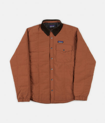 Patagonia Isthmus Quilted Shirt Jacket Sisu Brown Flatspot