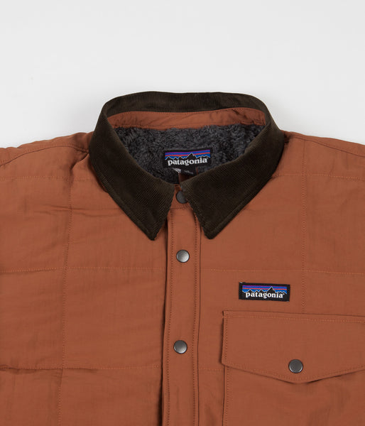Patagonia Isthmus Quilted Shirt Jacket Sisu Brown Flatspot