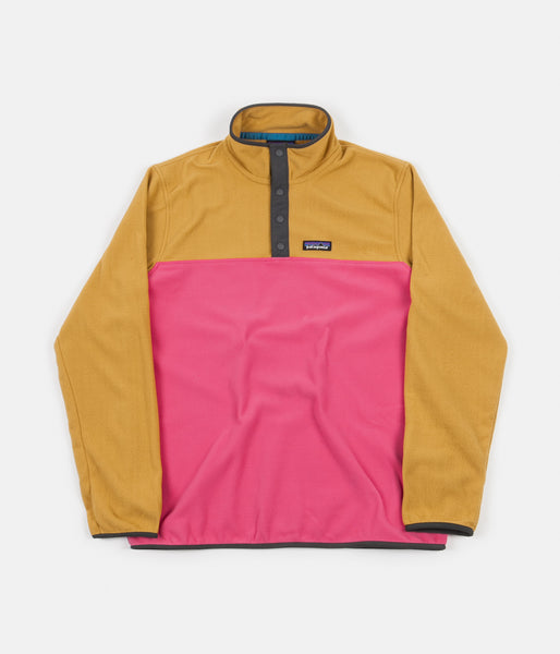 Patagonia Micro D Snap T Pullover Fleece Ultra Pink Flatspot