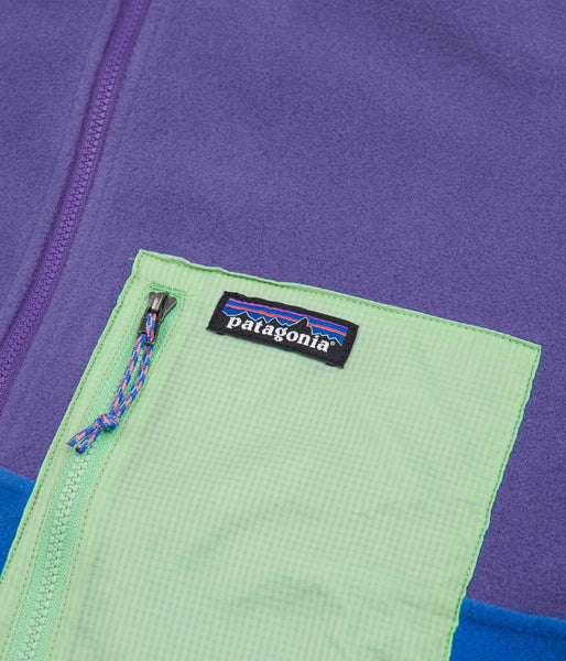 Patagonia Microdini 1/2 Zip Pullover Fleece Bayou Blue Flatspot