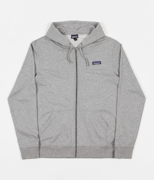 Patagonia P 6 Label Lightweight Full Zip Hoodie Feather Grey Flatspot