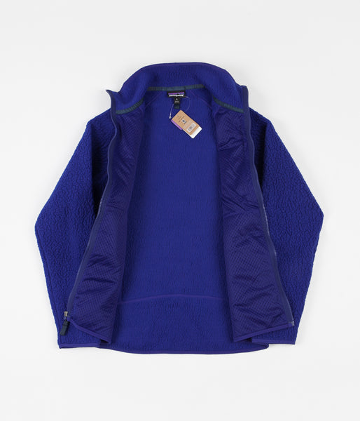 Patagonia Retro Pile Fleece Jacket Cobalt Blue Flatspot