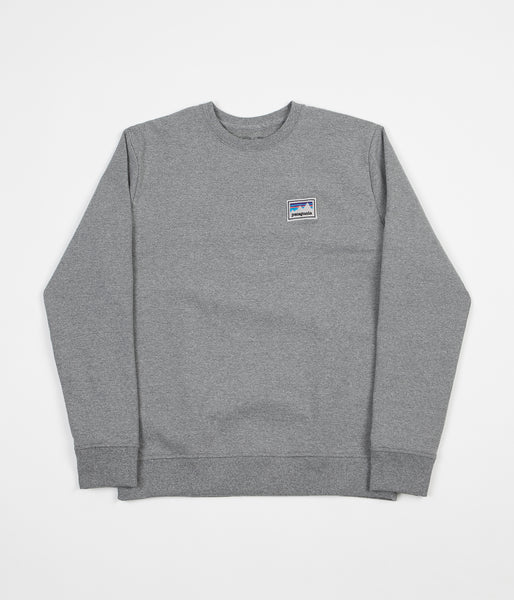 Patagonia men's shop sticker patch new arrivals uprisal crew sweatshirt