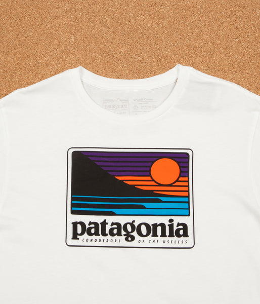 Patagonia Up Out Organic T Shirt White Flatspot