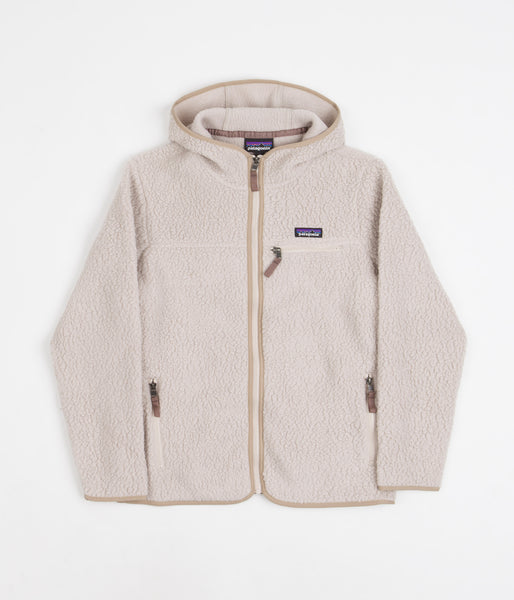 Patagonia Womens Retro Pile Hooded Fleece Shroom Taupe Flatspot