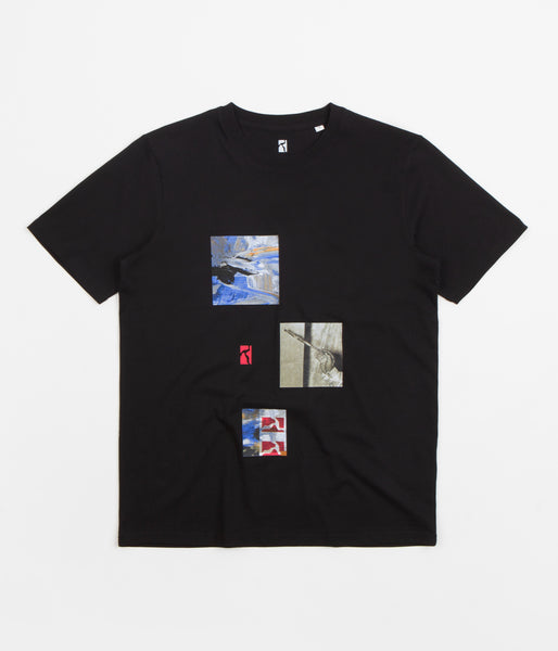 【POETIC COLLECTIVE】 PAINTING T-SHIRT - BLACK Poetic Collective 80s T-Shirt - Black | Flatspot
