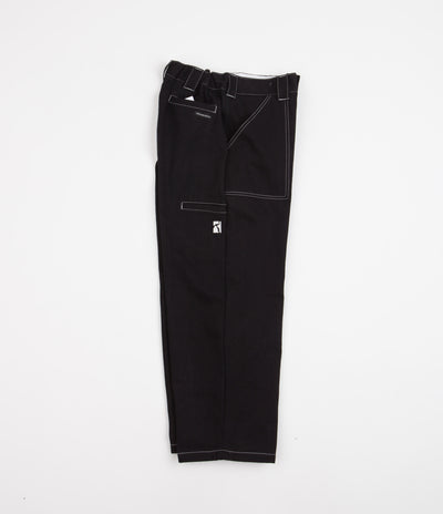 Poetic Collective Painter Pants - Black Denim / White Seams