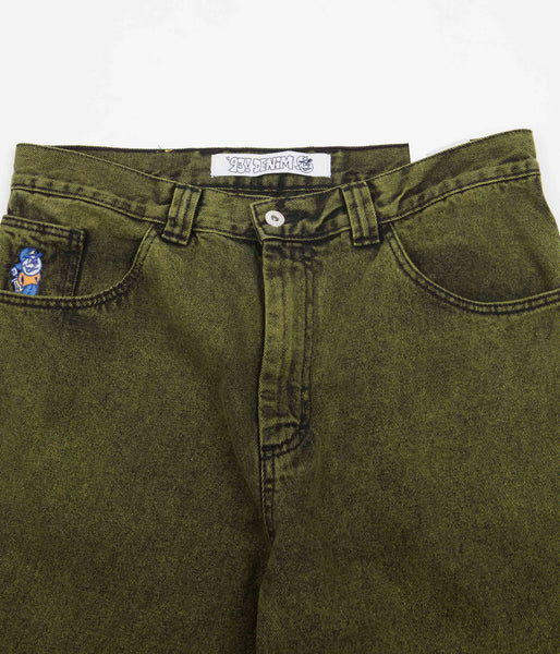 Polar 93 Denim Jeans - Green Black | flatspot