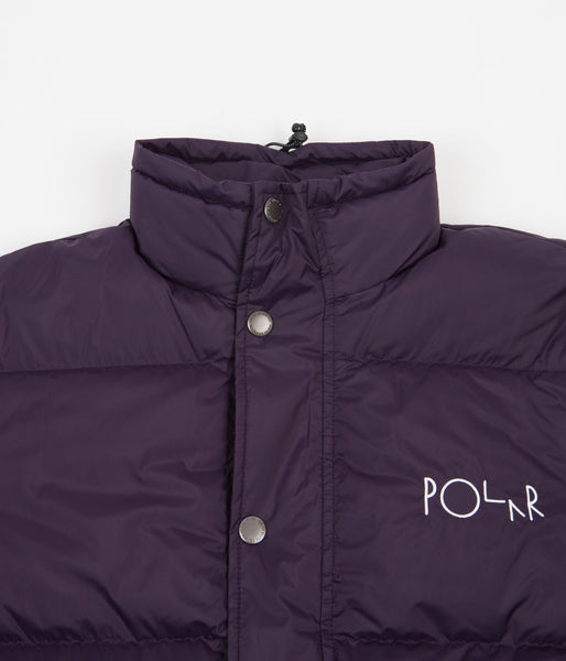 Polar Basic Puffer Jacket - Dark Violet | flatspot