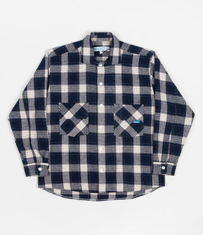 Polar Big Boy Flannel Shirt in Rich Navy