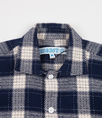 Polar Big Boy Flannel Shirt in Rich Navy