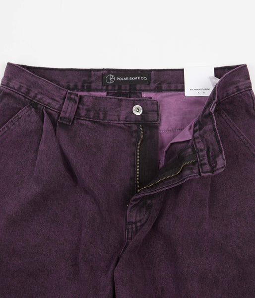 Polar Skate Co - Grund Chino Denim Pants - Purple Black (32