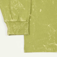 Polar Leaves And Window Long Sleeve T-Shirt in Pea Green thumbnail