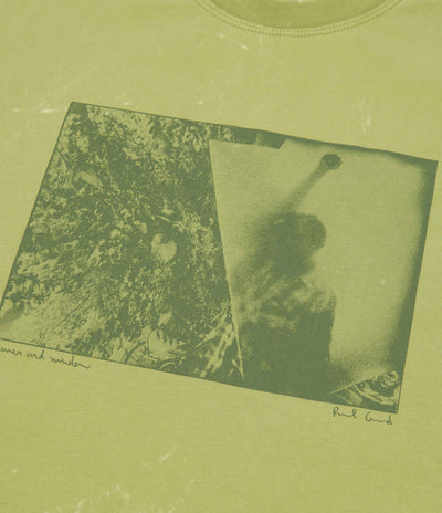 Polar Leaves And Window Long Sleeve T-Shirt in Pea Green
