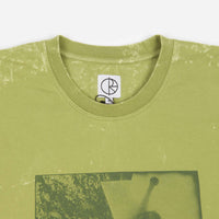 Polar Leaves And Window Long Sleeve T-Shirt in Pea Green thumbnail