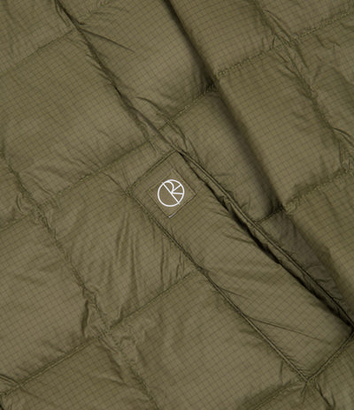 Polar Lightweight Puffer Jacket in Army Green