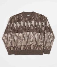 Polar Paul Knit Sweatshirt in Light Brown