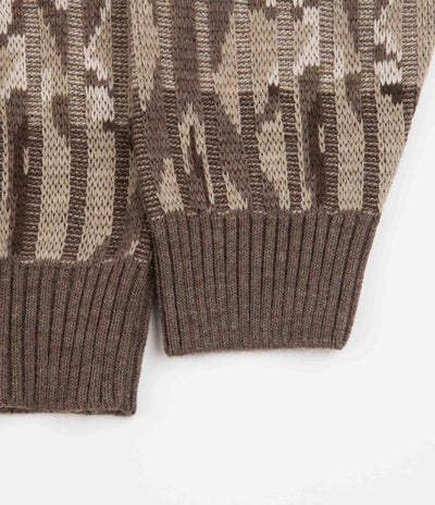 Polar Paul Knit Sweatshirt in Light Brown