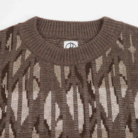 Polar Paul Knit Sweatshirt in Light Brown thumbnail