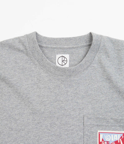 Polar Spiral Pocket T-Shirt in Heather Grey