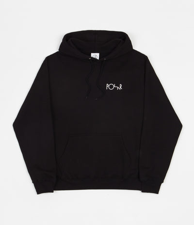 Polar Stroke Logo Hoodie in Black