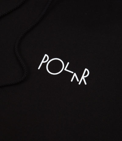 Polar Stroke Logo Hoodie in Black