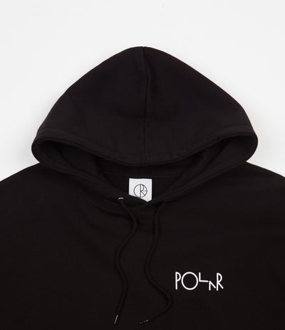 Polar Stroke Logo Hoodie in Black