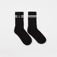 Polar Stroke Logo Socks in Black and White thumbnail