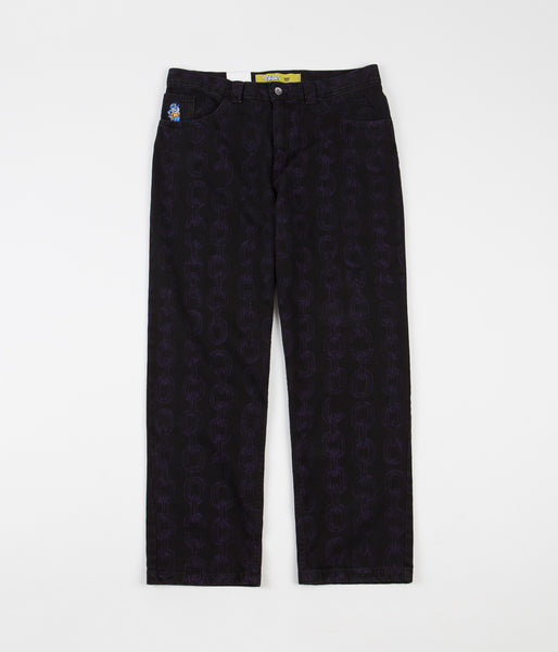 Polar x Iggy 93 Denim Jeans - Chains Washed Black | Flatspot