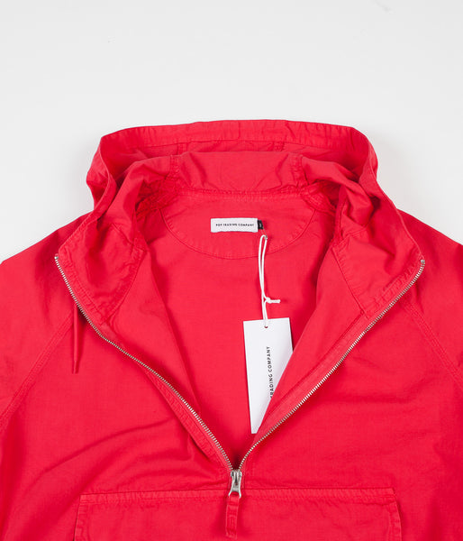 Pop Trading Company DRS Halfzip Hooded Jacket - Coral | Flatspot