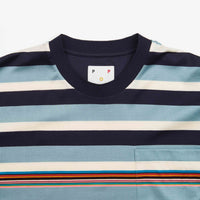 Pop Trading Company x Paul Smith Stripe T-Shirt - Very Dark Navy thumbnail