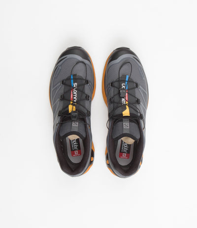 Salomon XT-6 GTX Utility Shoes in Black and Ebony / Marmalade