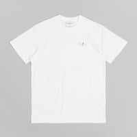 Skateboard Cafe JLH Embroidered Wayne T-Shirt in White thumbnail