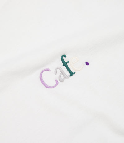 Skateboard Cafe JLH Embroidered Wayne T-Shirt in White